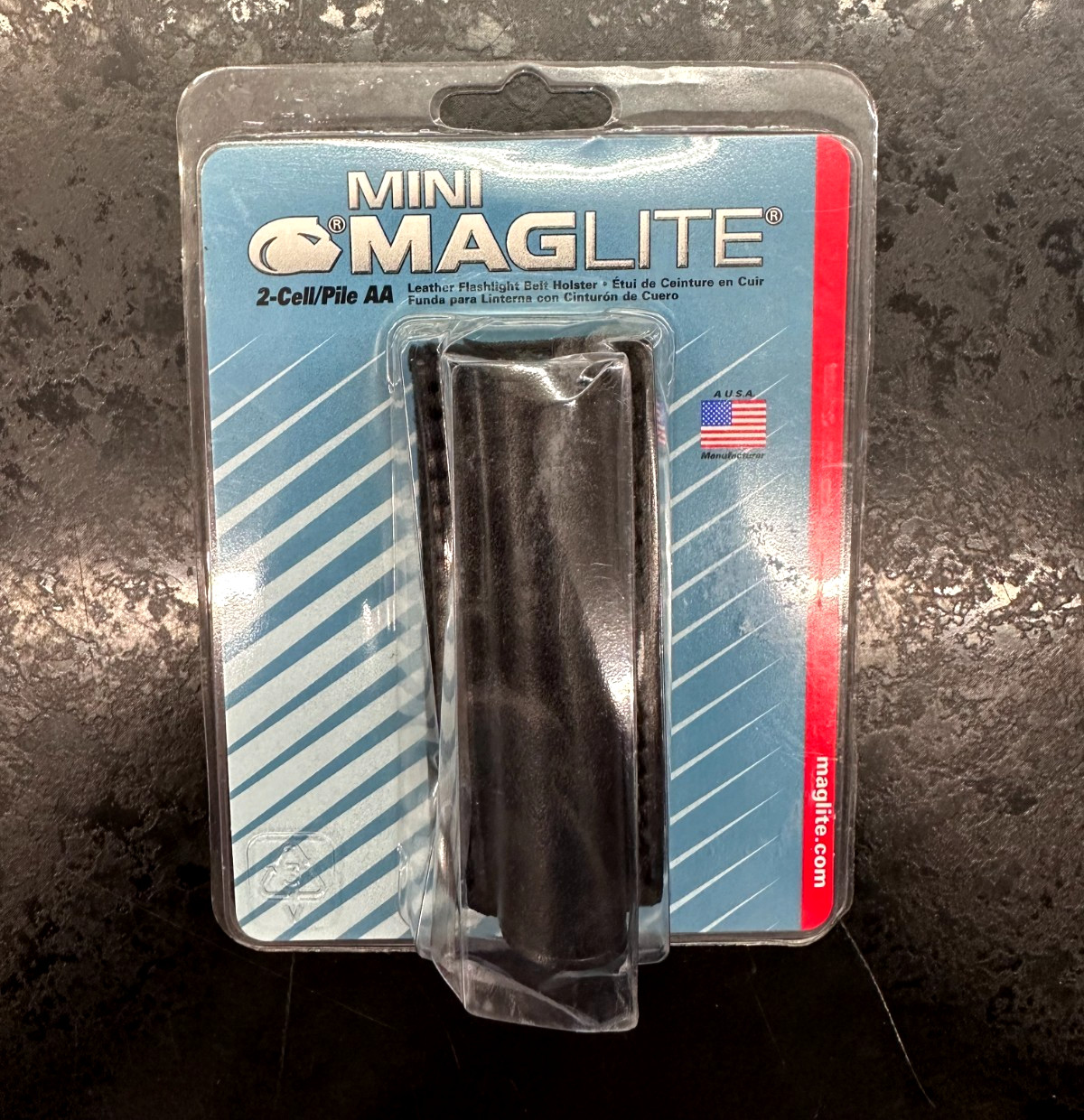 Mini MagLite Leather Belt FLASHLIGHT Holster AM2A026 |