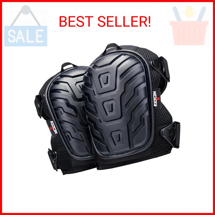 NoCry Professional Gel Knee Pads for Work with Soft Foam and Gel Cushion — Heavy