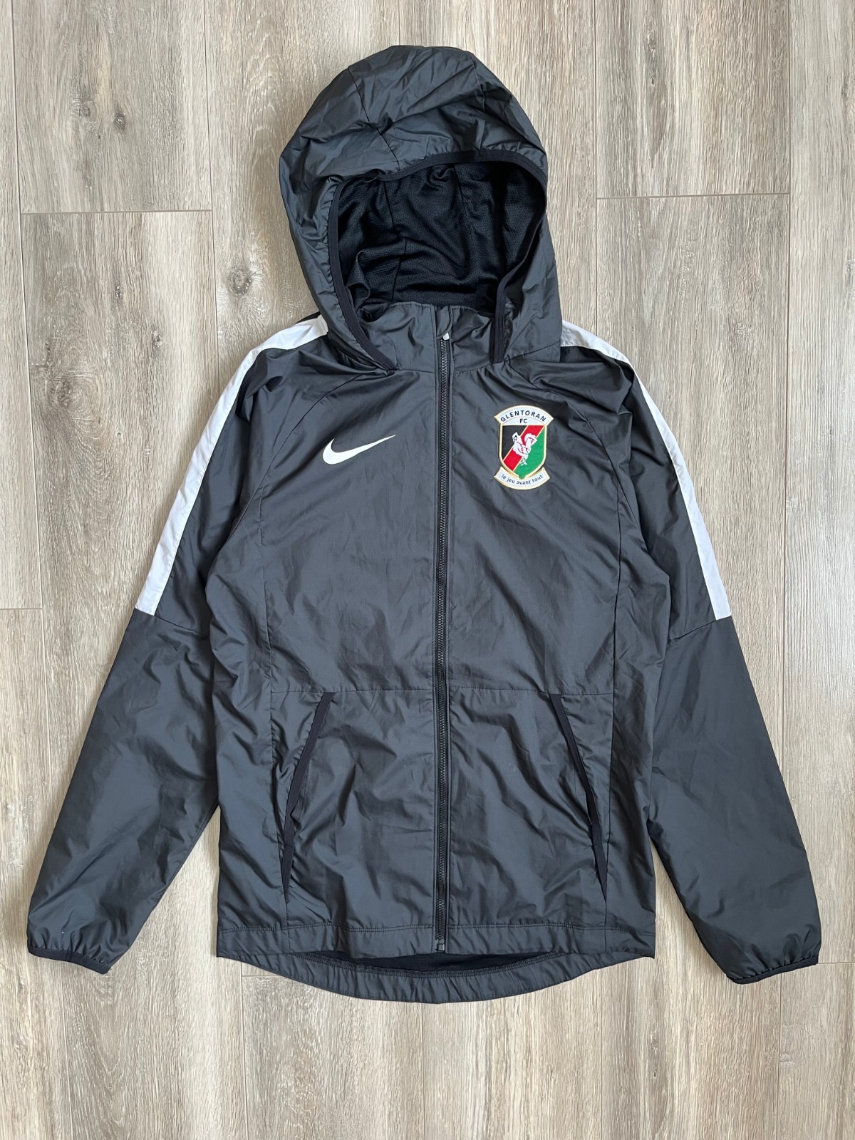 Glentoran Football Jacket 2021/2022 Northern Ireland Soccer Nike CW6664-010 sz S