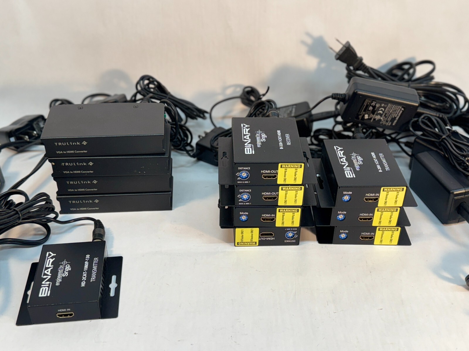 Lot Binary SNAP B-200/B-320/HD-2CAT HDMI Receiver & Transmitter TruLink 40010