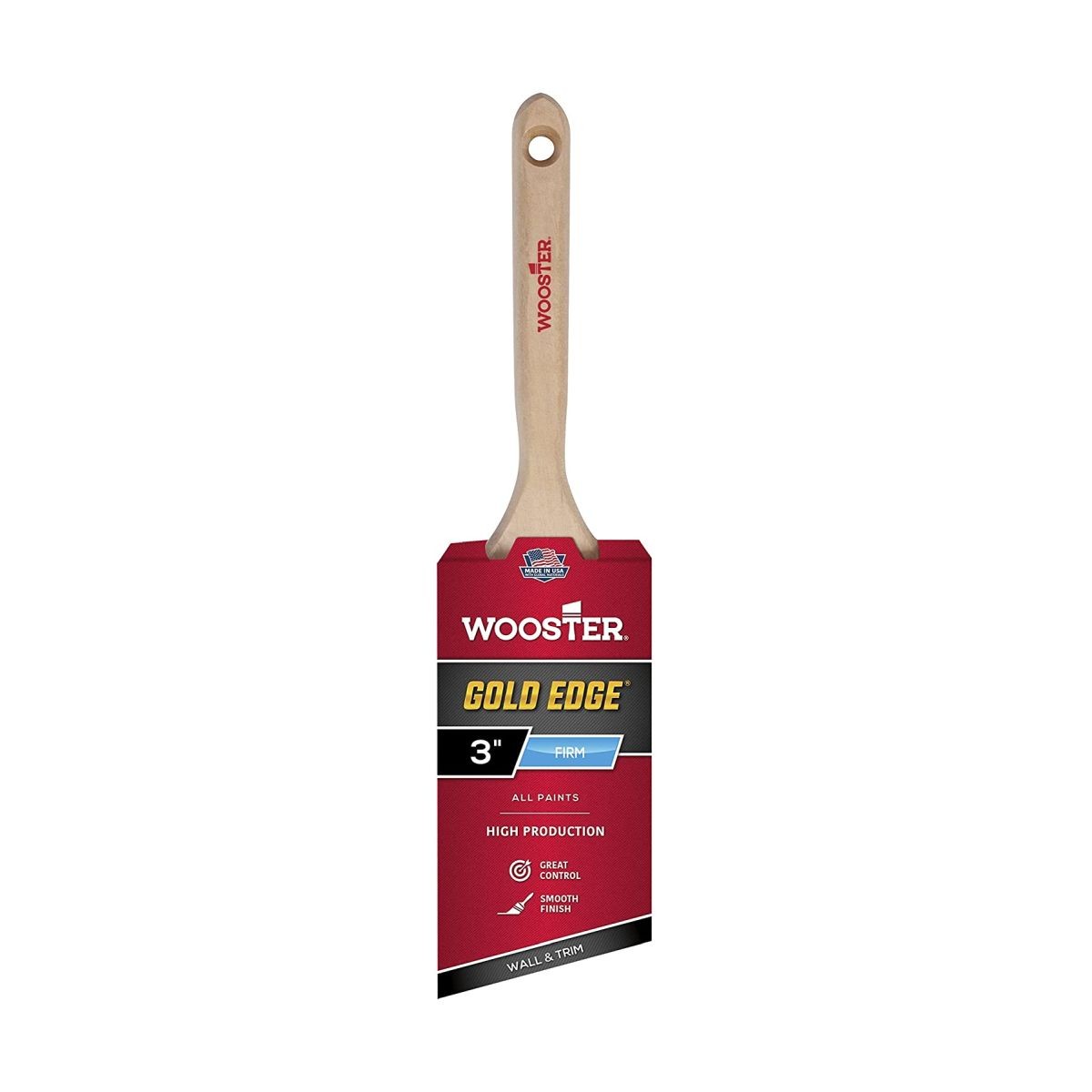 Wooster Genuine 3" Gold Edge Angle Sash Paintbrush - 5231-3