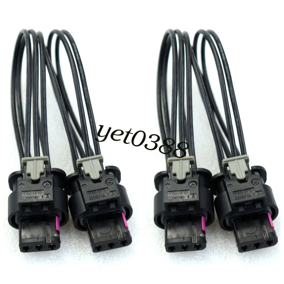 4PCS Parking Assit Sensor Connector Front - Rear Fits Cadillac XT6 2020-2023