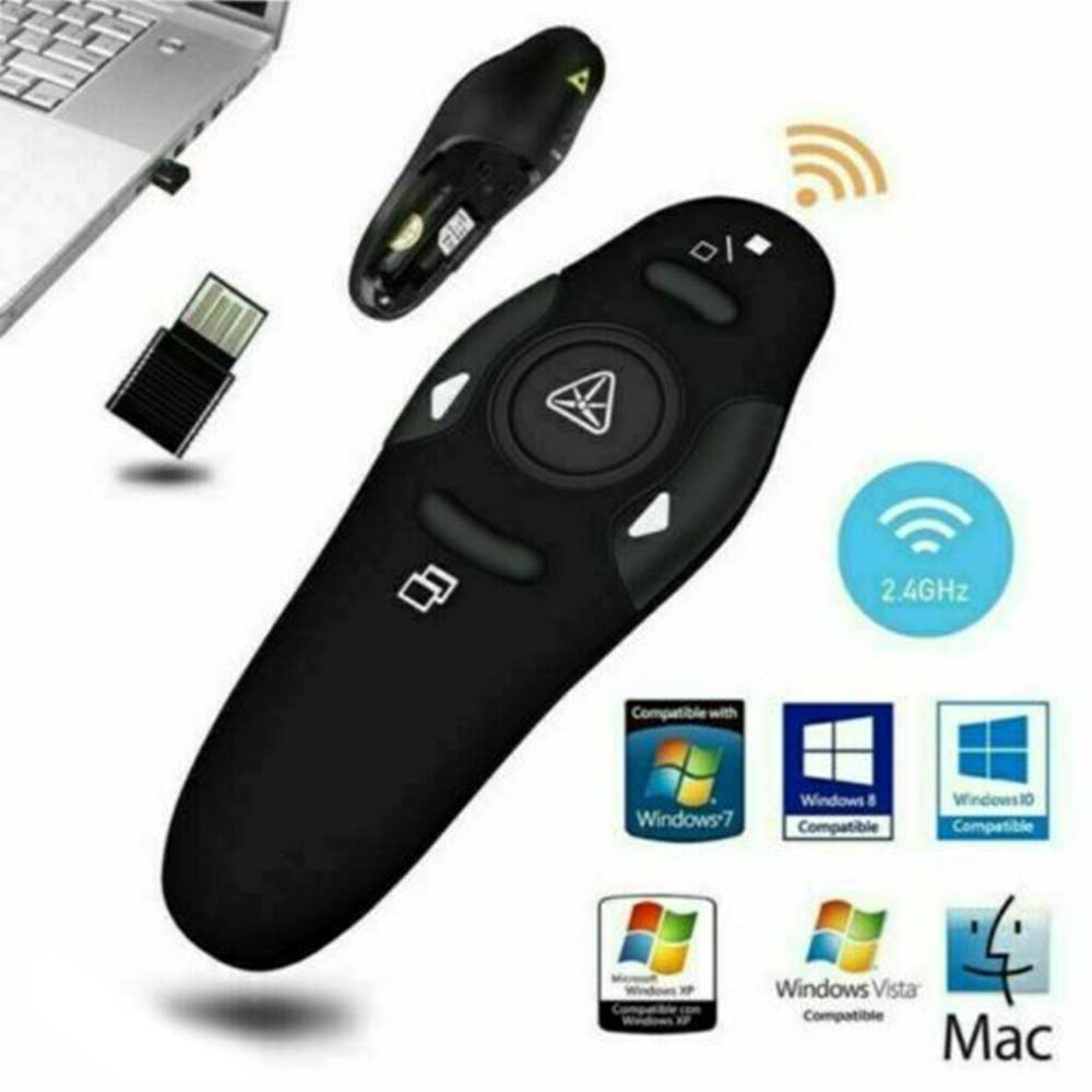 Wireless USB PPT Presenter Remote Control Laser Pointer Pen Clicker