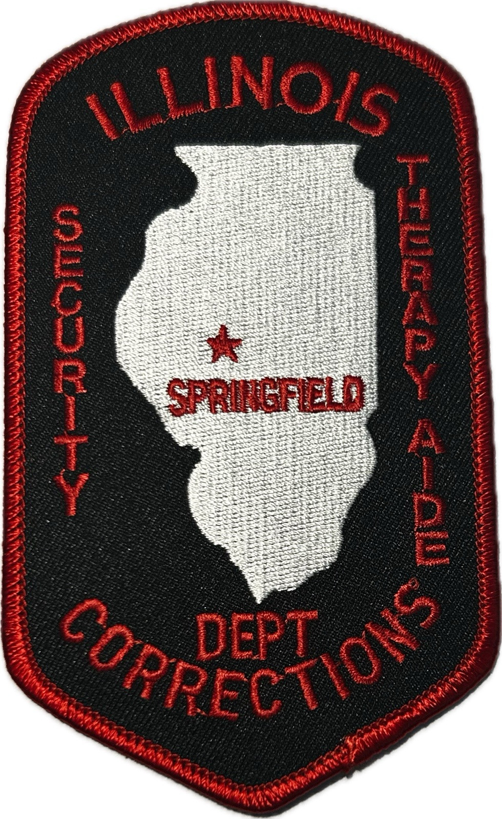 ILLINOIS IL DEPT OF HUMAN SERVICES SPRINGFIELD SECURITY  THERAPY AIDE PATCH #KP