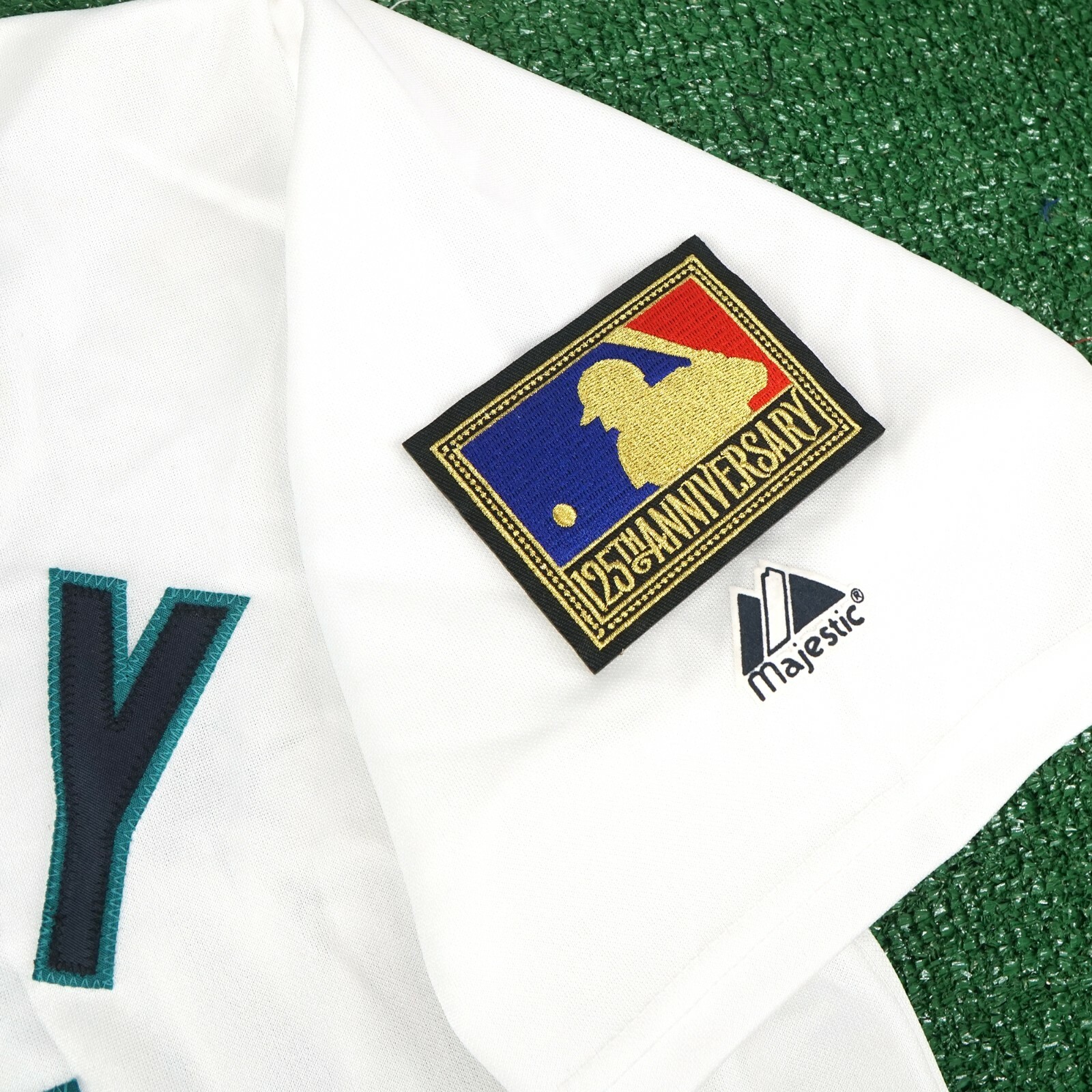 Randy Johnson 1994 Seattle Mariners Men's Home White Jersey w/ MLB 125th Patch
