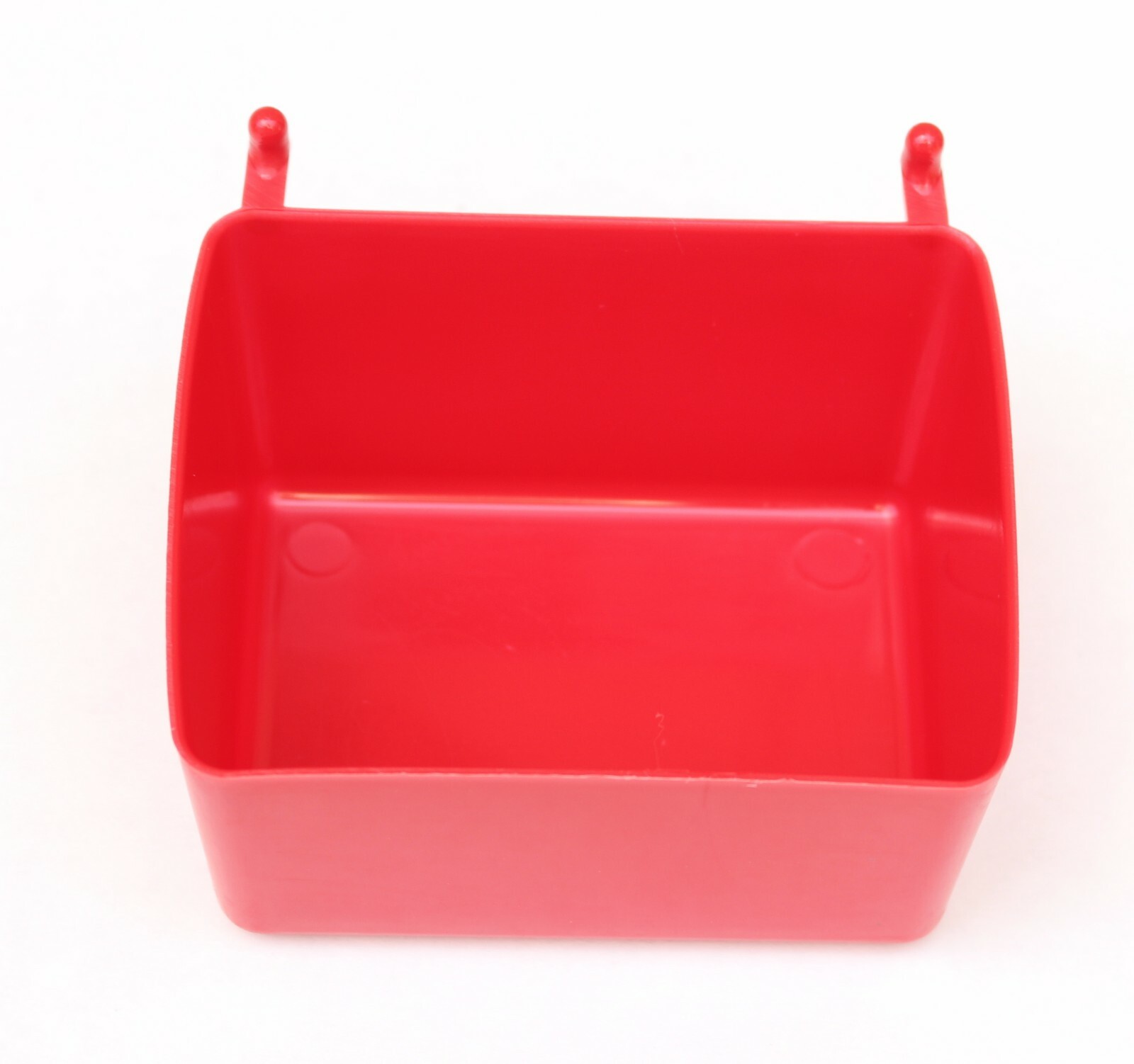 Small Plastic Red Pegboard Storage/Part Bins - 10 Pack, JSP Brand