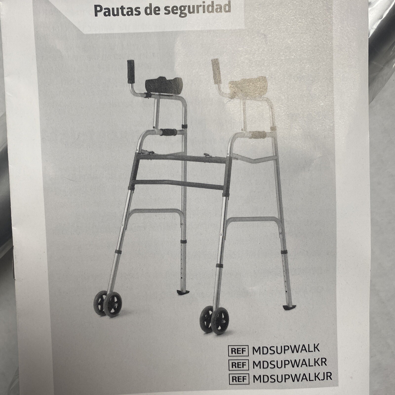 Medline Adjustable Upright Forearm Walker with Armrests, Better Stability *READ