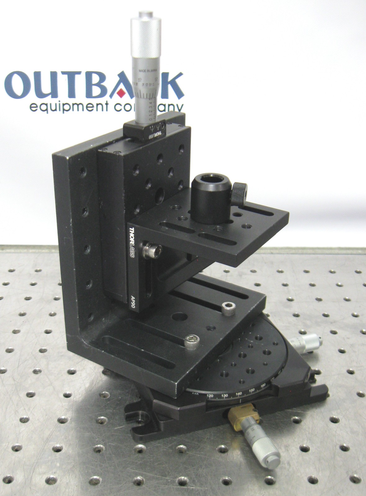 C203475 Thorlabs XYR1/M XYØ Micrometer Stage w/ 1" Z-Axis Stage (2) 90° Mounts