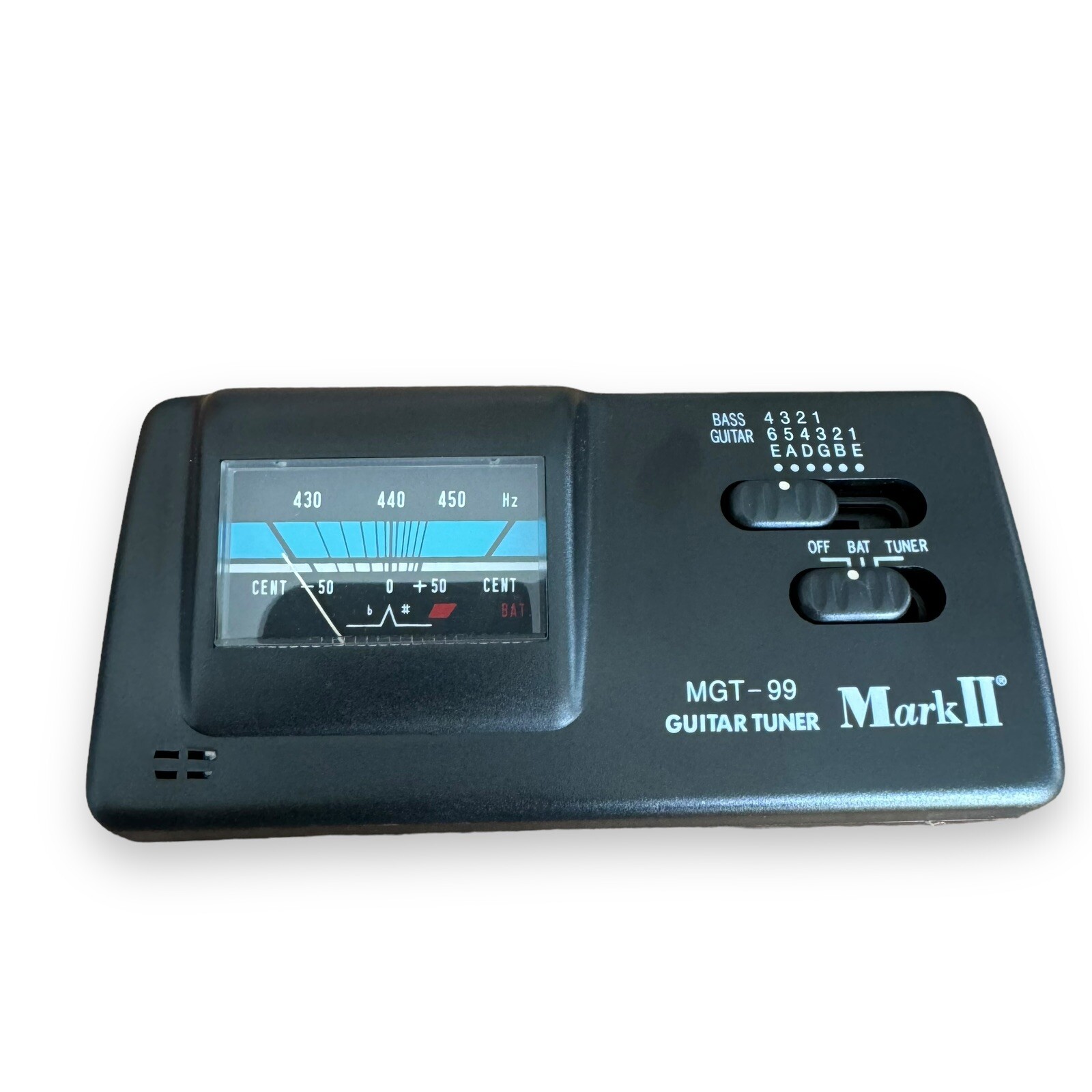 MGT-99 Guitar Tuner Mark II Quartz Easy To Read VU Meter Electric and Bass
