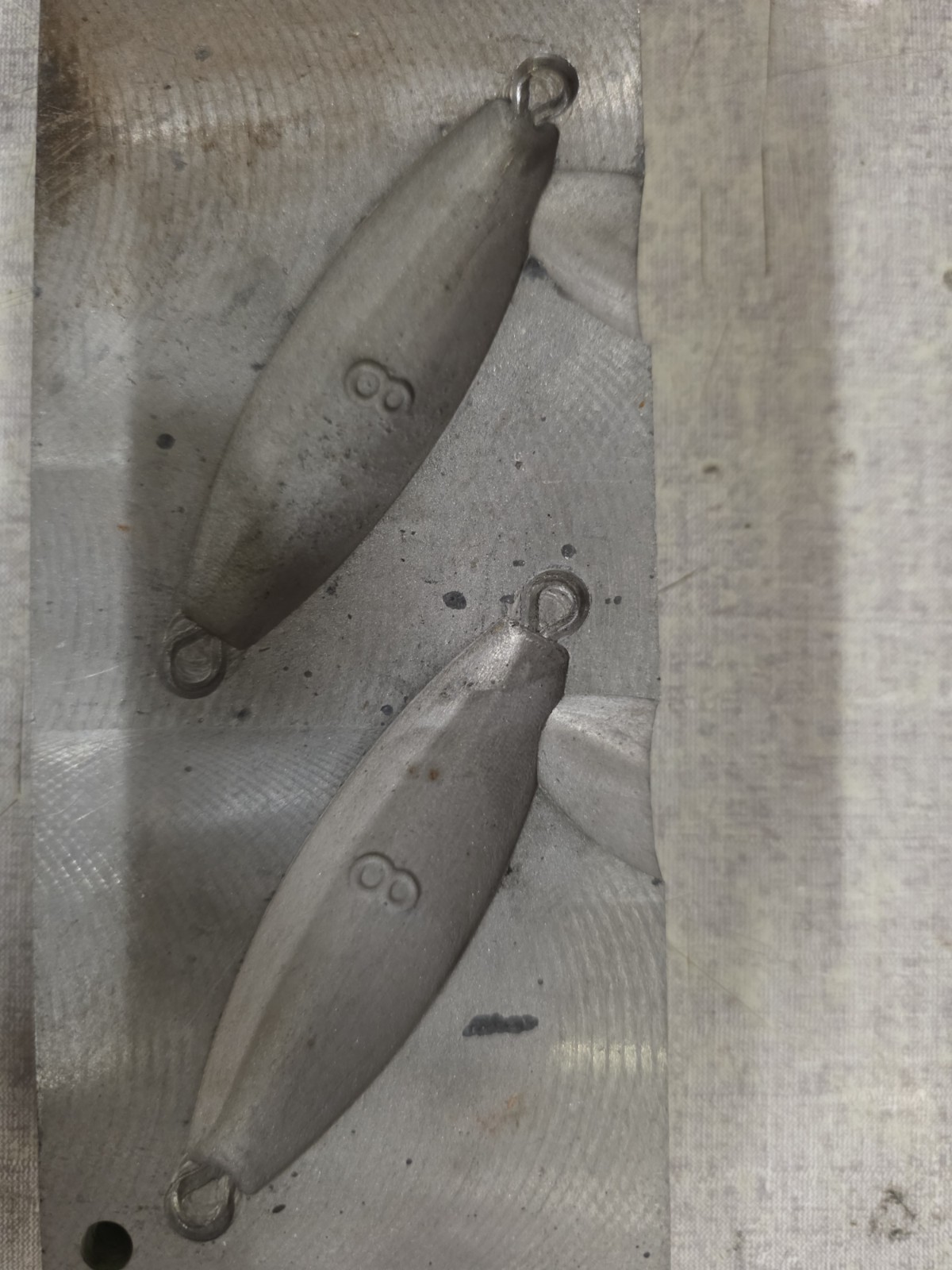 CUSTOM CNC 8 Oz. In Line Sinker Mold