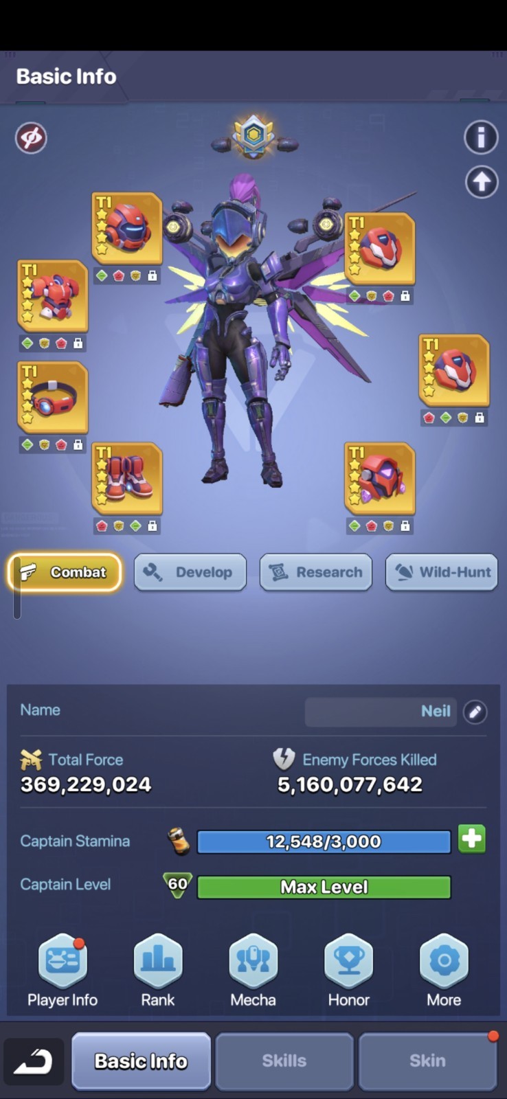 Mecha Fire Mobile Game Account
