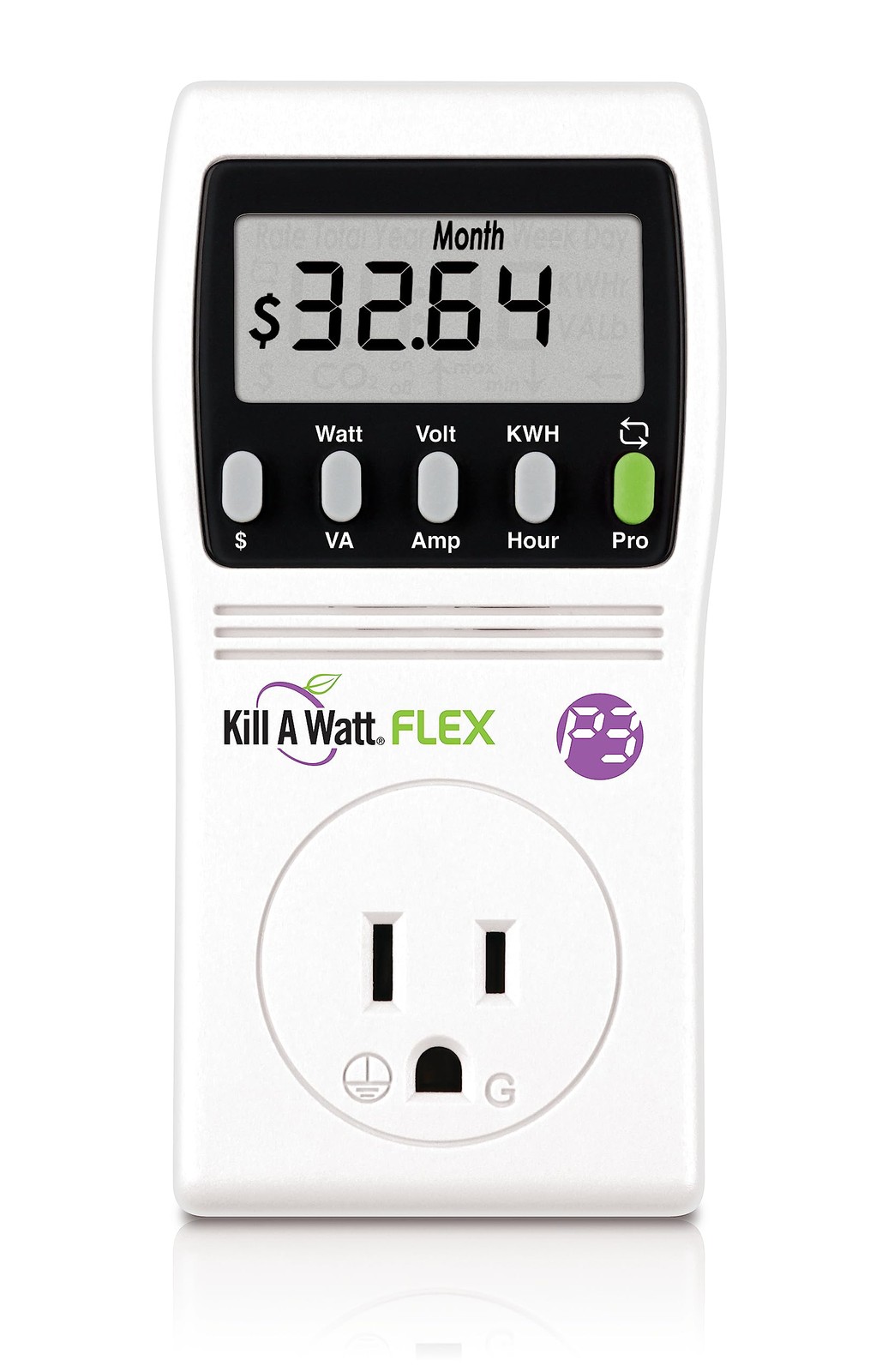 P3 International P4456 Kill A Watt Flex Electricity Usage Pack Of 1, White