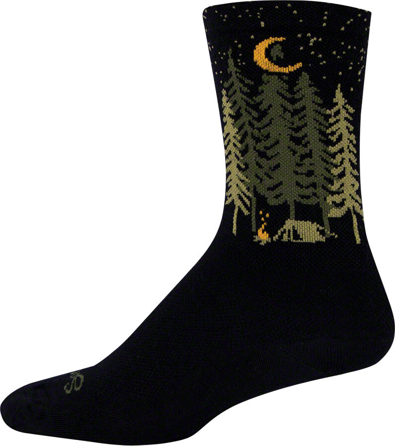 SockGuy Wool Camper Socks - 6 inch, Black, Large/X-Large