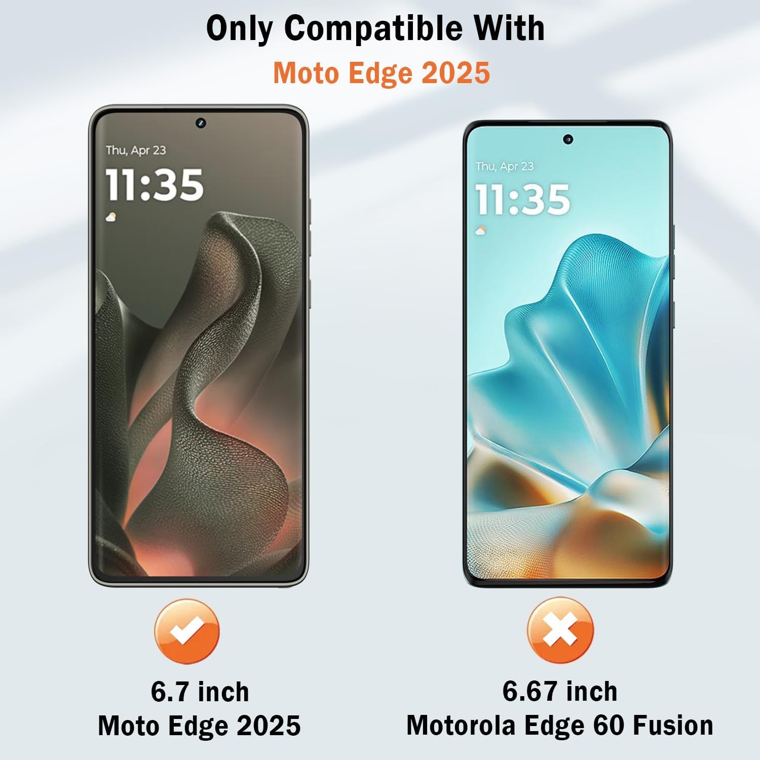 2 Pack Screen Protector for Motorola Edge 2025,Soft 2025