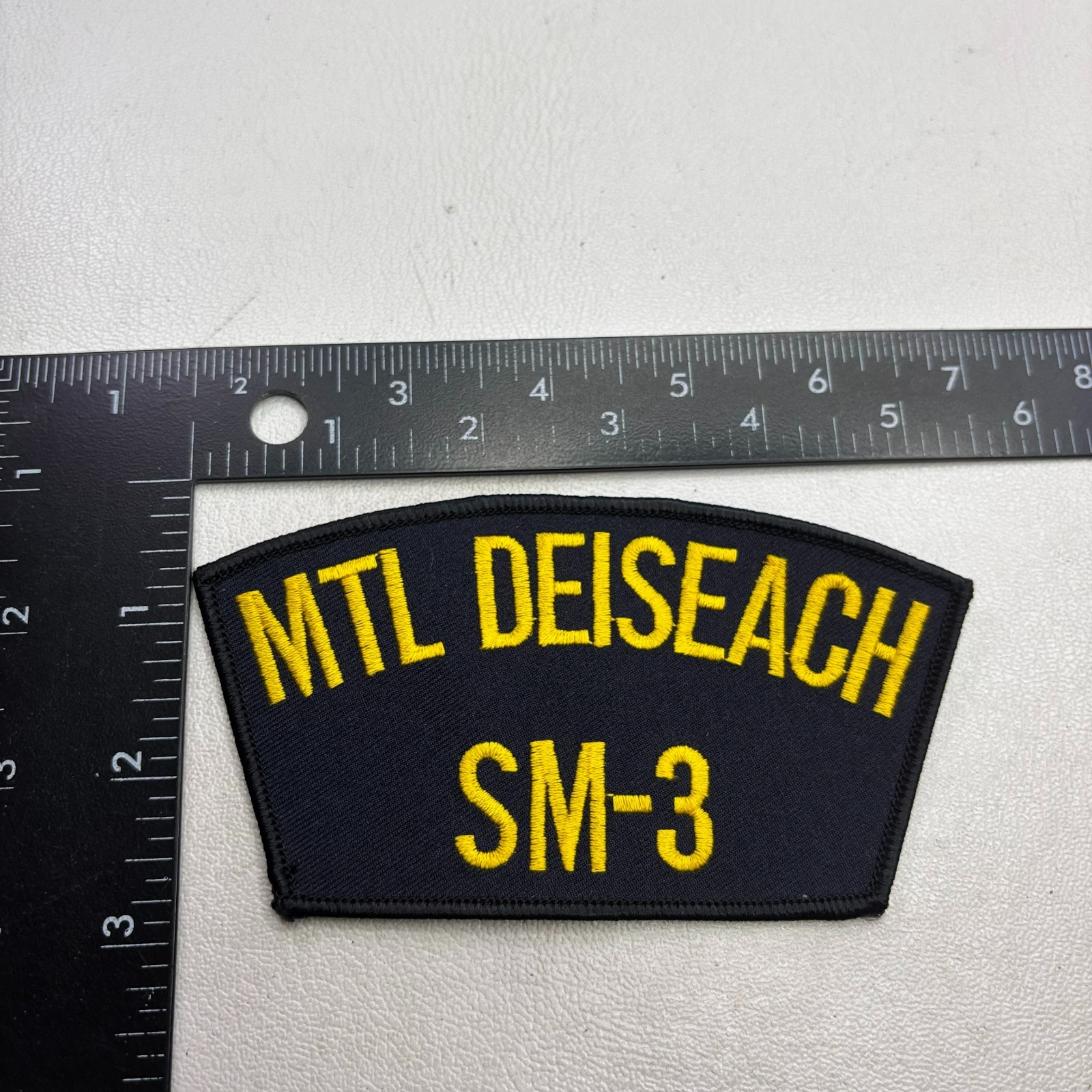USN United States Navy MTL DEISEACH SM-3 Hat Patch 40a5