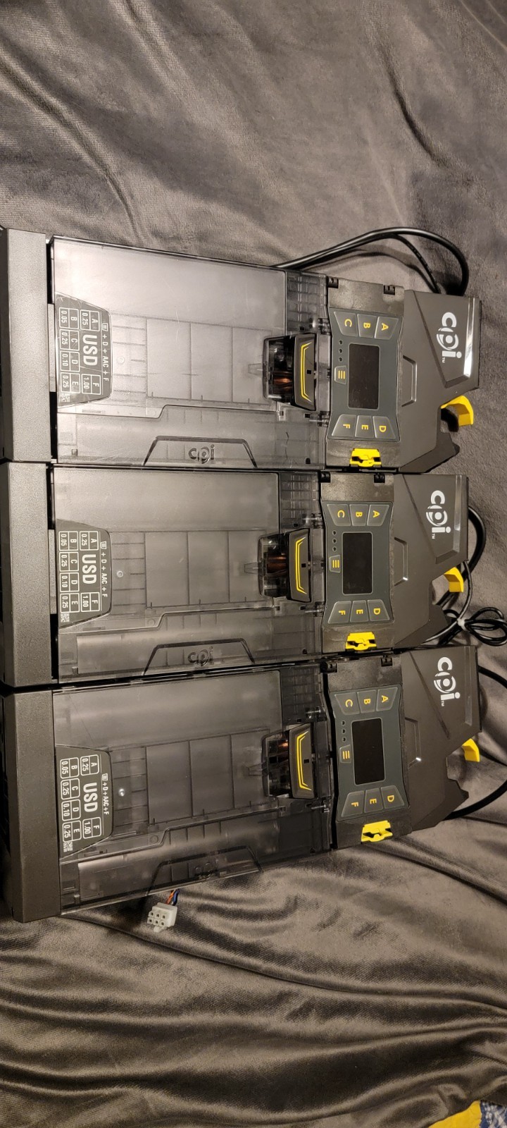 Mei G3C3 Gryphon 6 Tube Coin Accepter Mechanism