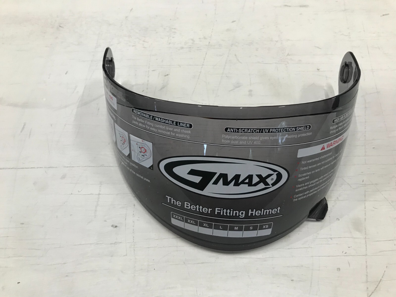 D5A Gmax Helmet Shield Single Lens Smoke 72-3601 G064002 GM-64