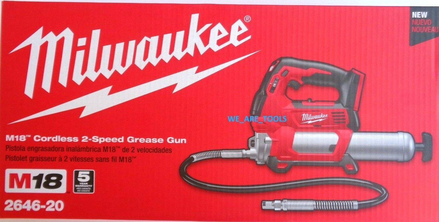 NEW IN BOX Milwaukee 2646-20 Grease Gun M18 18 Volt Cordless Tool Only 18V