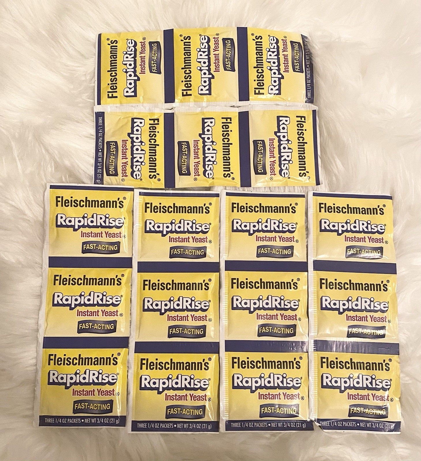Fleischmann’s Rapid Rise Instant Yeast (18Packets of 1/4 oz) Expire 3/26