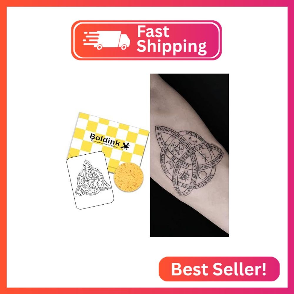 Boldink Temporary Tattoos,Semi Permanent Tattoos,15 Days Long Lasting Tattoo Sti