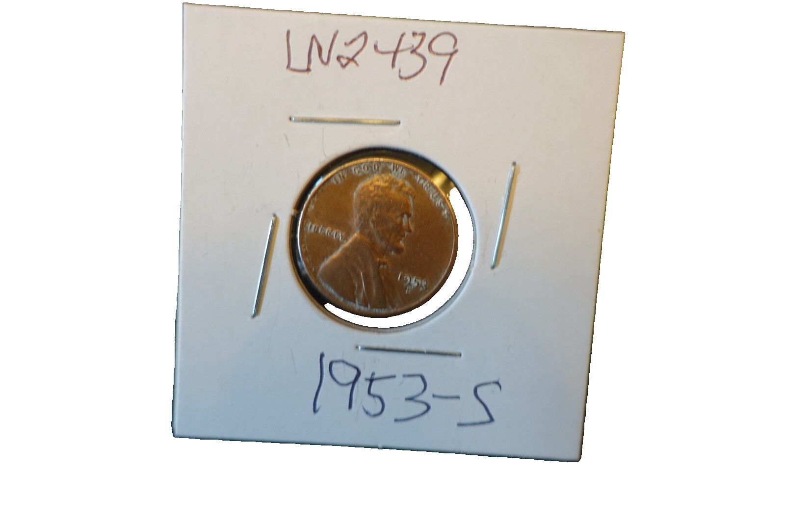 1953-S 1 cent Lincoln  Penny
