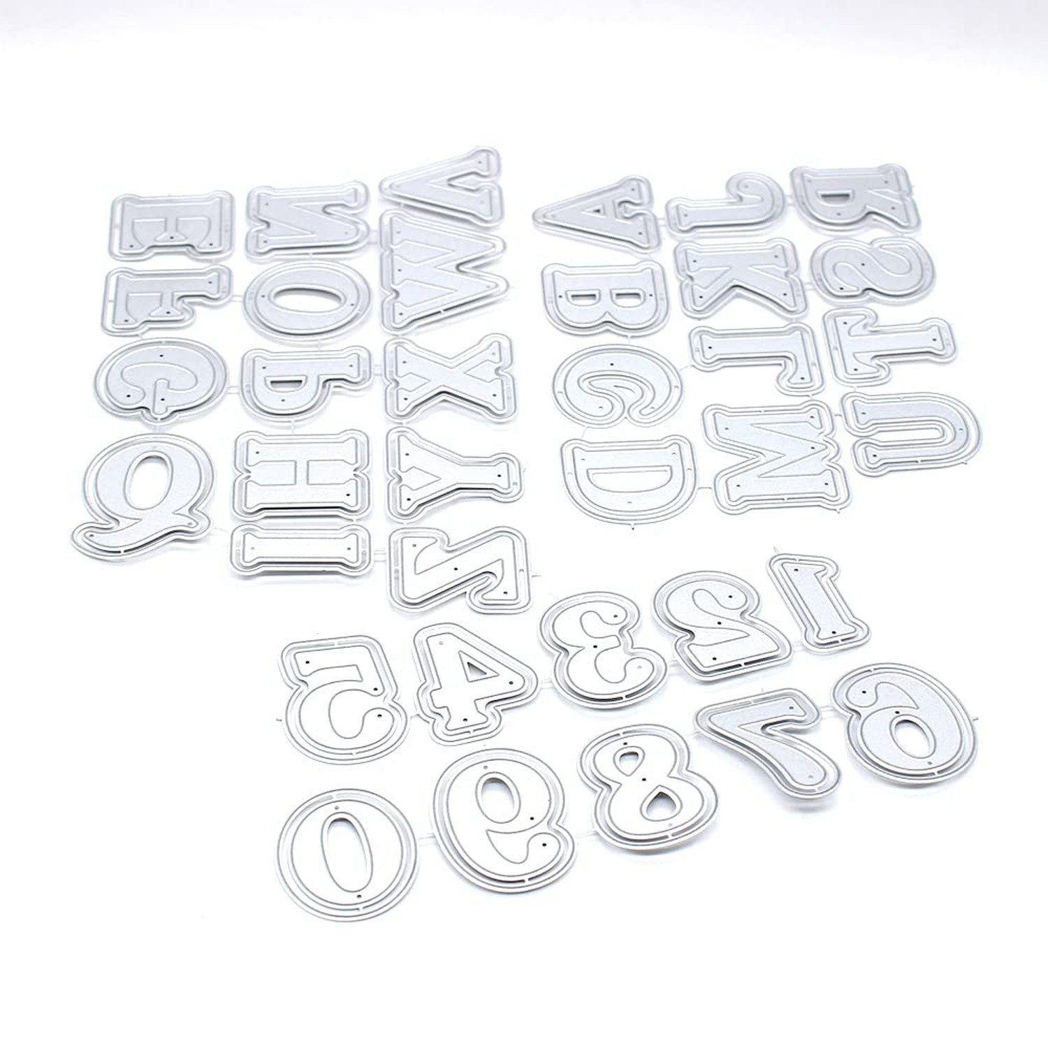 KSCRAFT Big Alphabet and Number Shaker Metal Cutting Dies Stencils for DIY Sc...