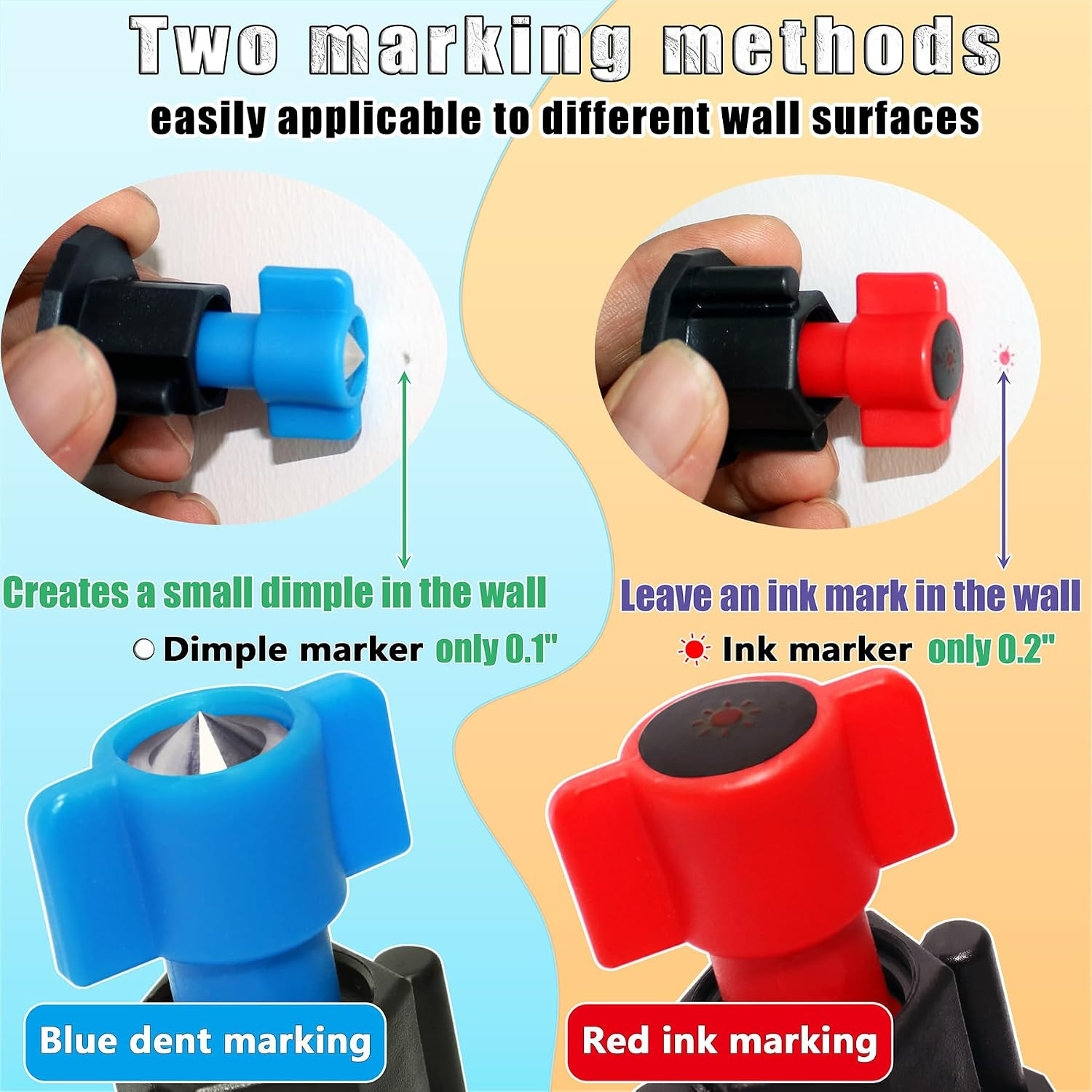 Picture Hanging Kit Tool with Level for Sawtooth/Keyhole Frame Hangers Help Easy