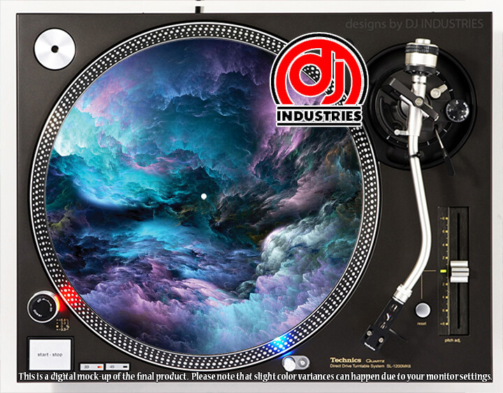 Cloudy Chaos - 7"-12" DJ slipmat for LP turntable record player