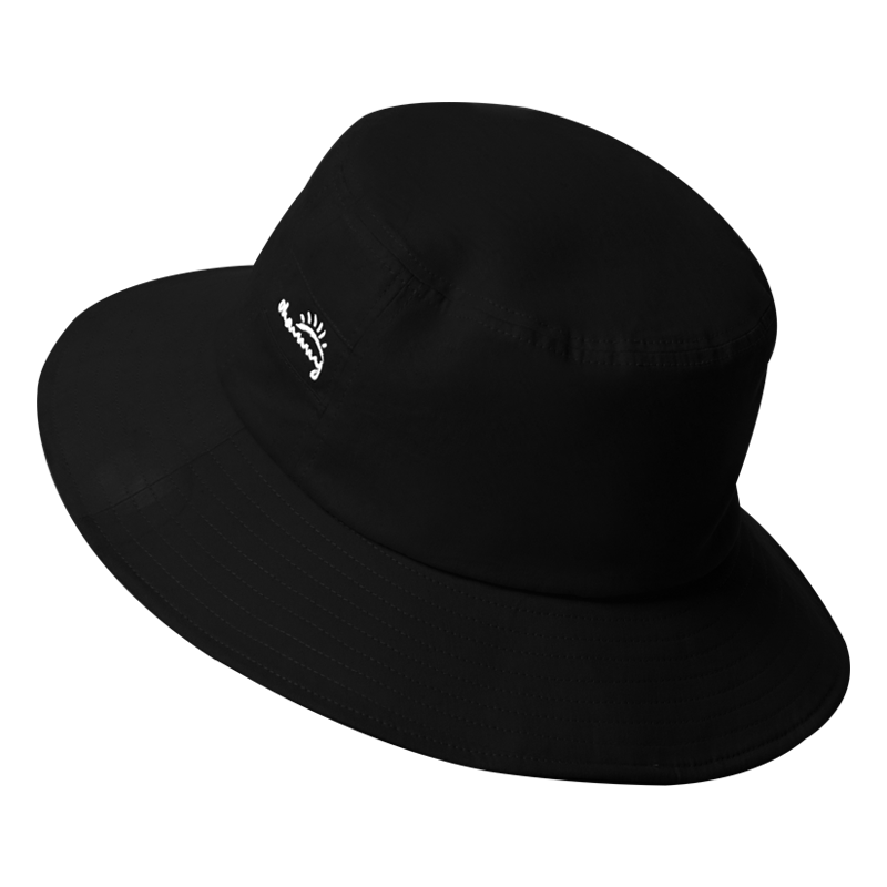 2 Pcs Black Bucket Hats Women's Wide Brim Sun Cap Fishermen UV Protection UPF50+