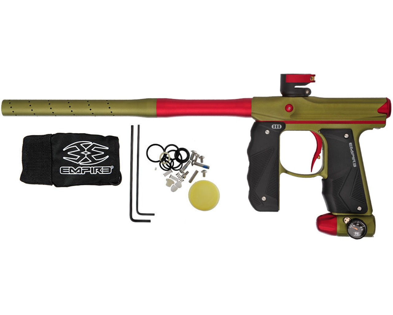 Empire Mini Paintball Marker GS - Dust Olive / Red