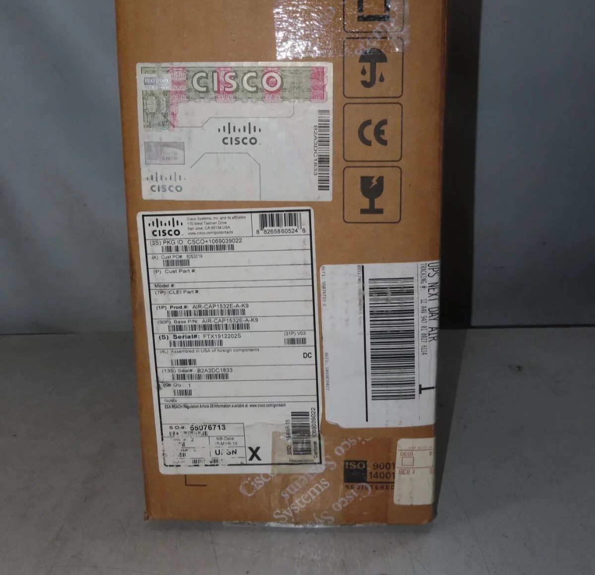 Cisco Aironet AIR-CAP1532E-A-K9 1532E Wireless Outdoor Access Point New