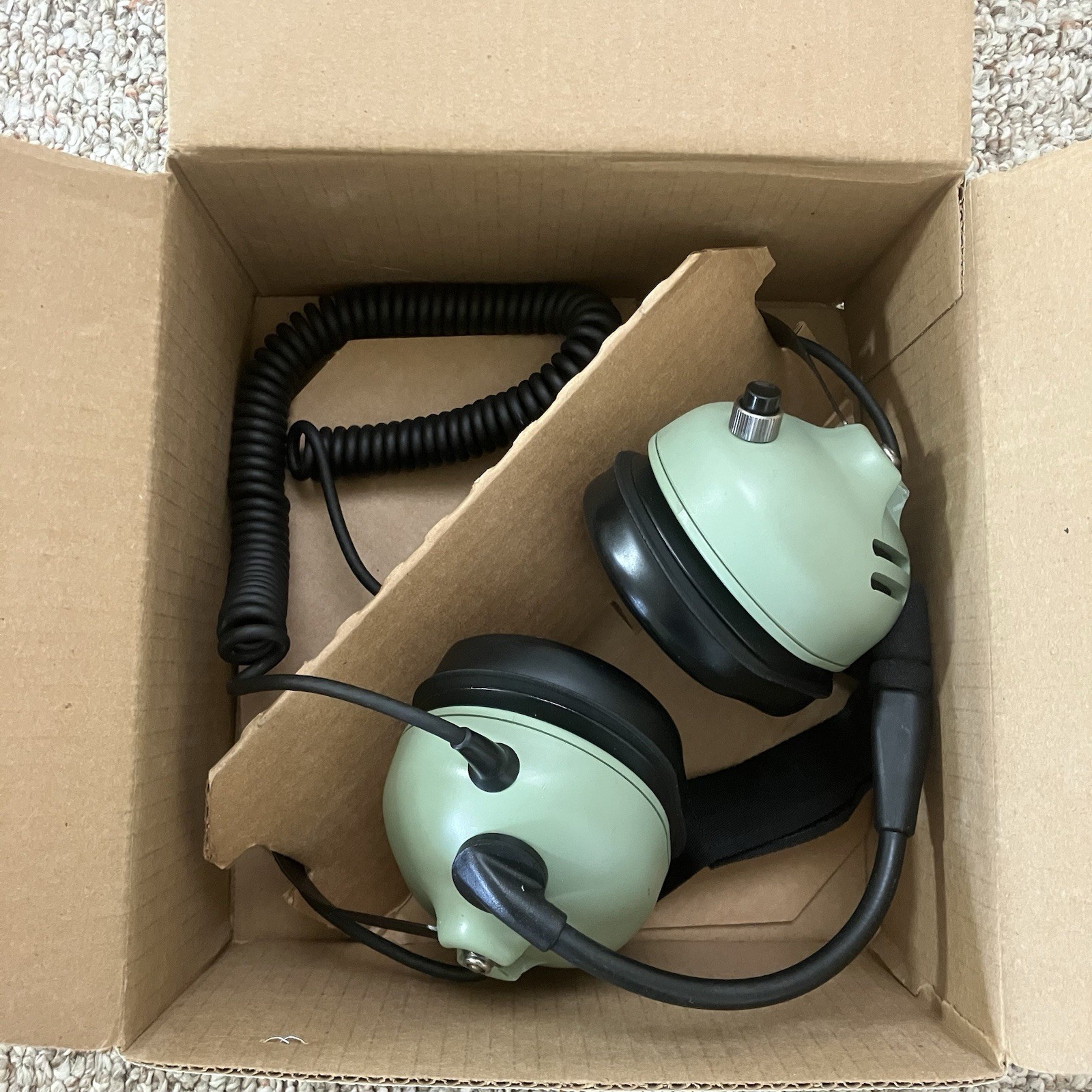 David Clark H3441 Headset w/ Microphone P/N 40583G-02 Behind The Head Single Ear