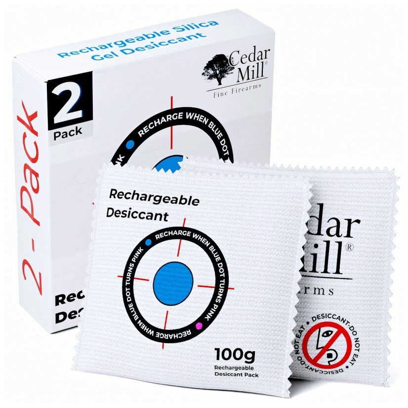 Reusable Dehumidifier Bags 100g 2-Pack Humidity Odor Control Gun Cases