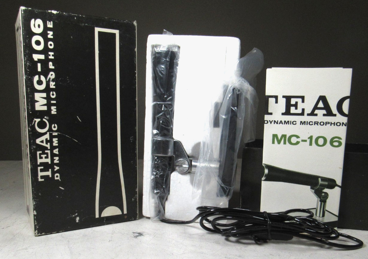 TEAC MC-106 DYNAMIC MICROPHONE - Vintage Tech