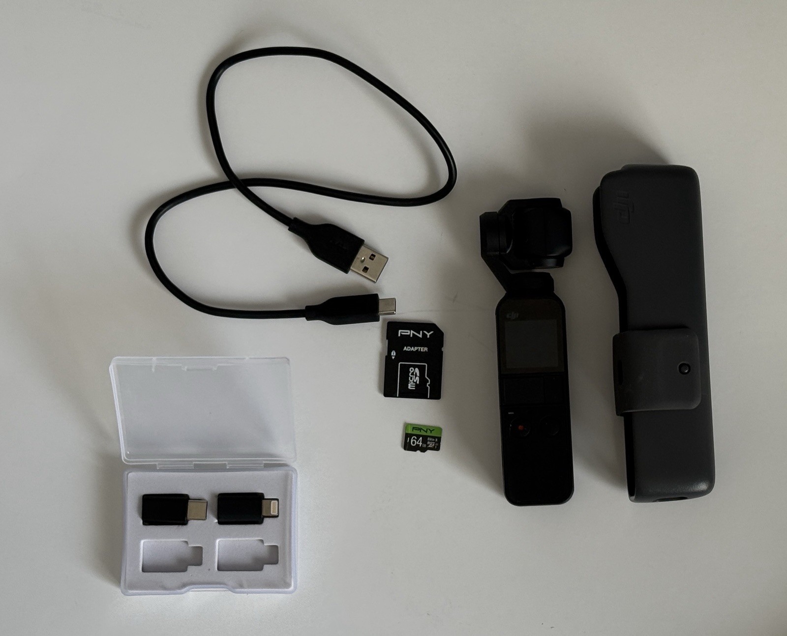 DJI Osmo Pocket 1 Handheld 3-Axis Gimbal Stabilizer Camera With Accessories