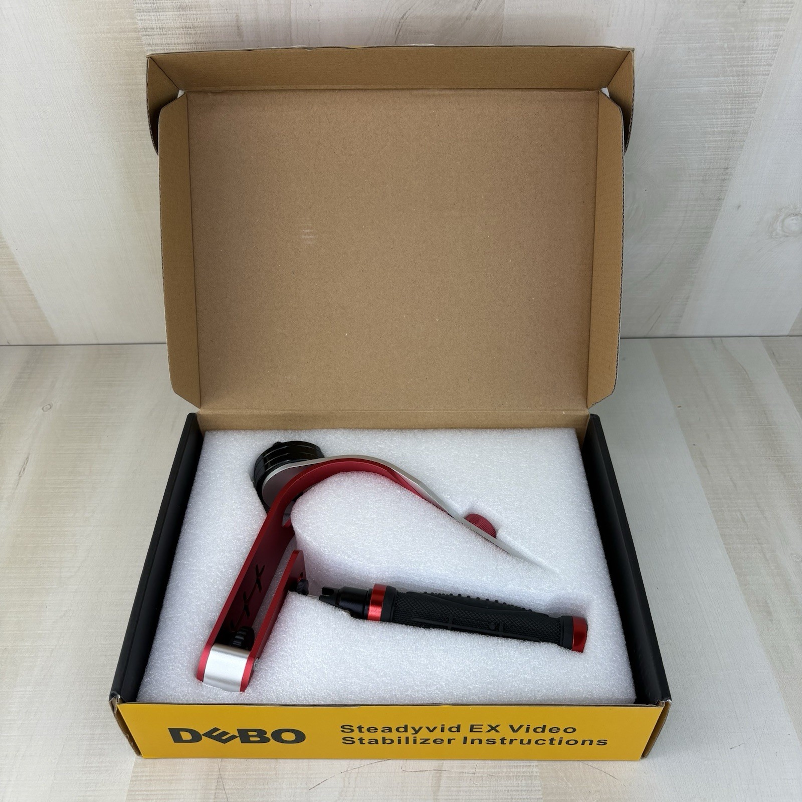 DEBO Steadyvid EX Stabilizer for Digial Camera/Camcorder NEW Red
