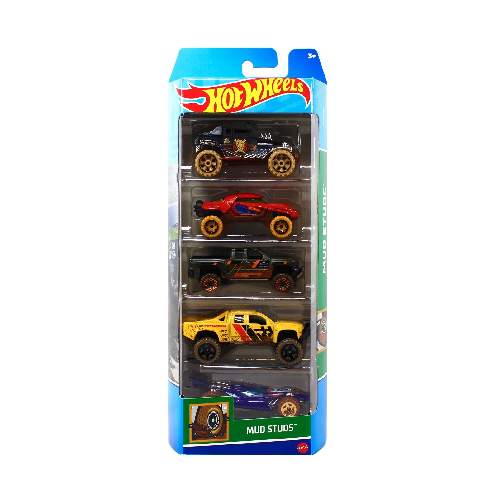Hot Wheels 2023 Mud Studs 5-Pack