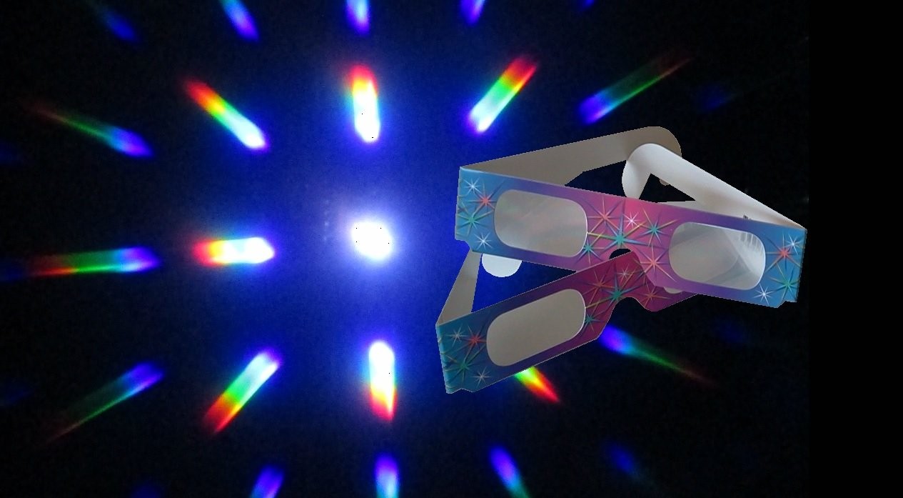 Fireworks Diffraction Glasses - 50 Starburst Effect Diffraction Glasses Plus1...
