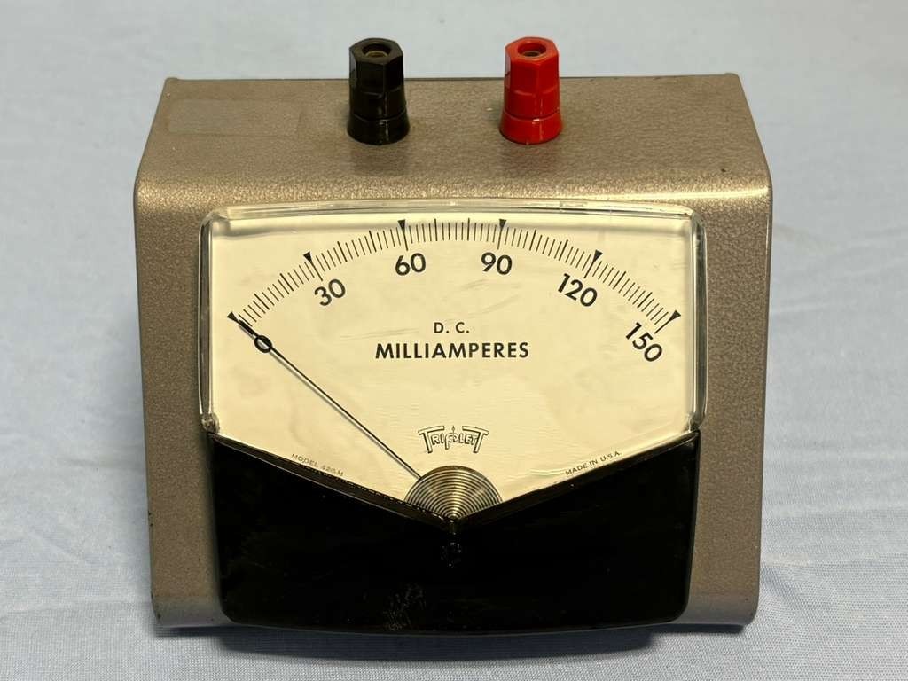 Triplett Electrical Instrument 0-150 D.C. Milliamperes Panel Meter Model 420-M