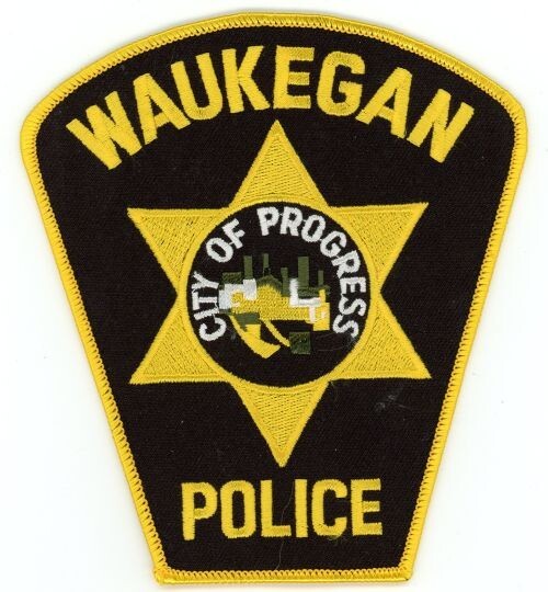 ILLINOIS IL WAUKEGAN POLICE NICE SHOULDER PATCH SHERIFF