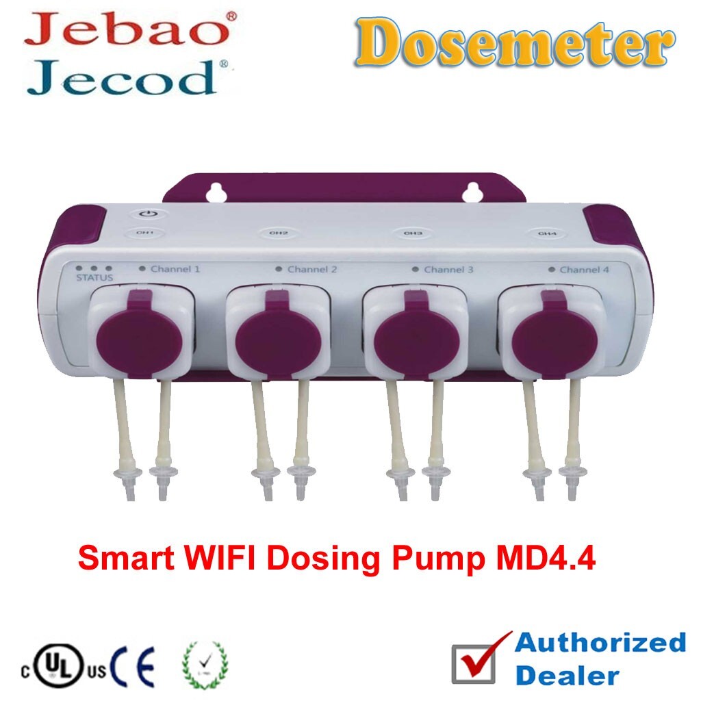 Jebao Dosing Pump WiFi DOSER MD-4.4 Aquarium Intelligent Machine App with Holder