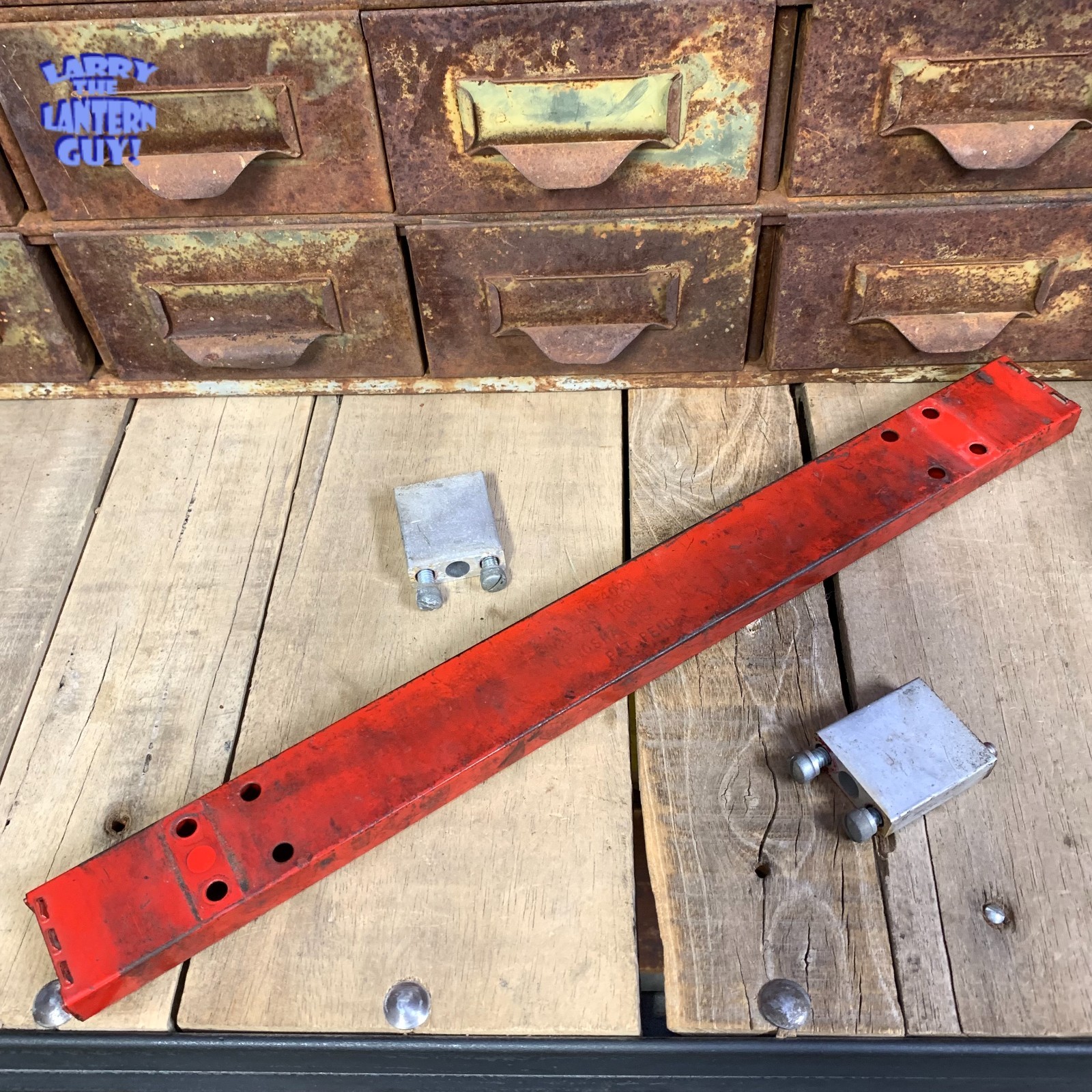 Snap-on Vintage KR-402A Tool Box Handle Roll Cab Handle Red ~ NO End Caps