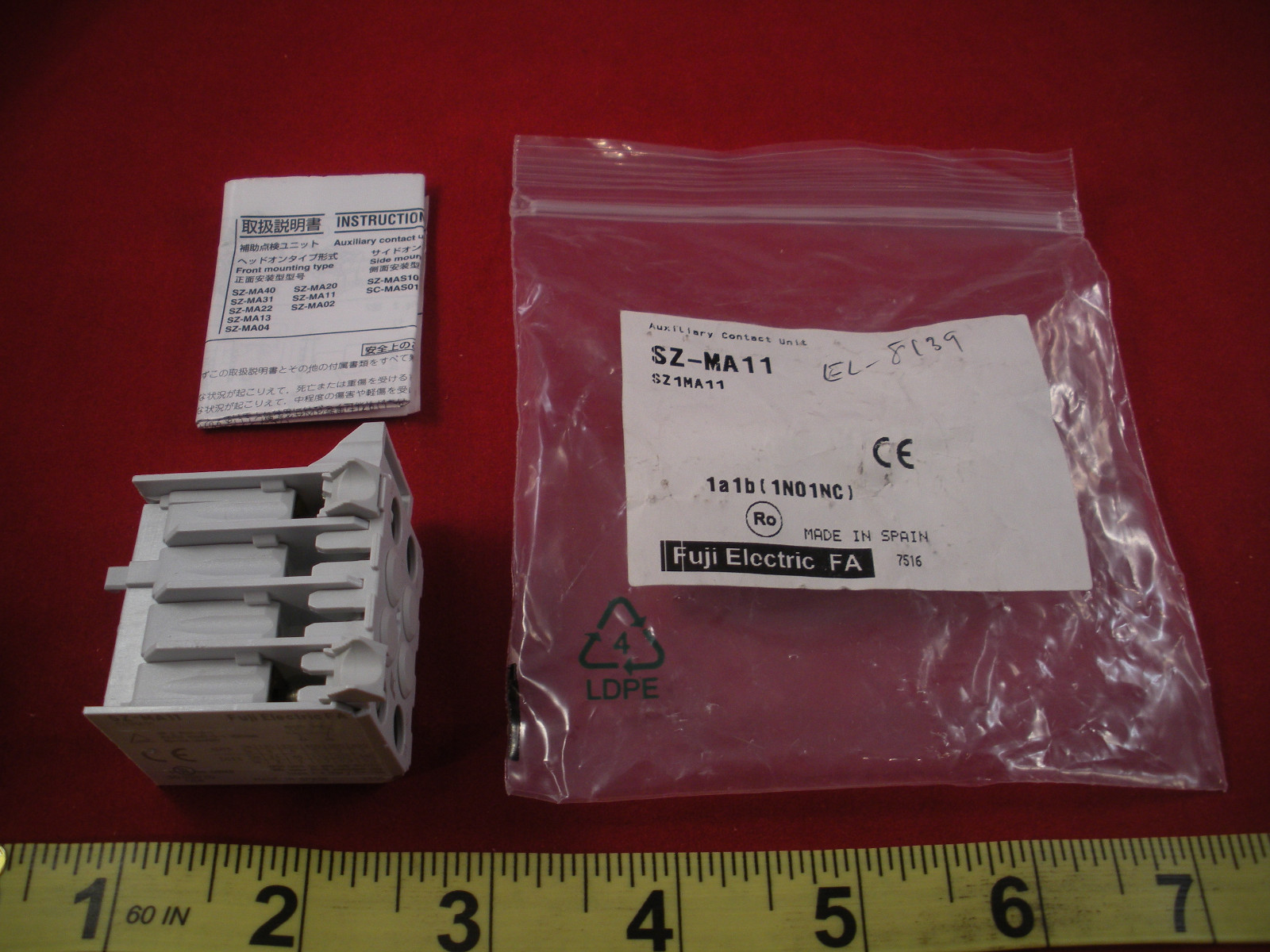 Fuji SZ-MA11 Auxiliary Unit Switch Electric FA SZMA11 1a 1b 1NO 1NC Nib New