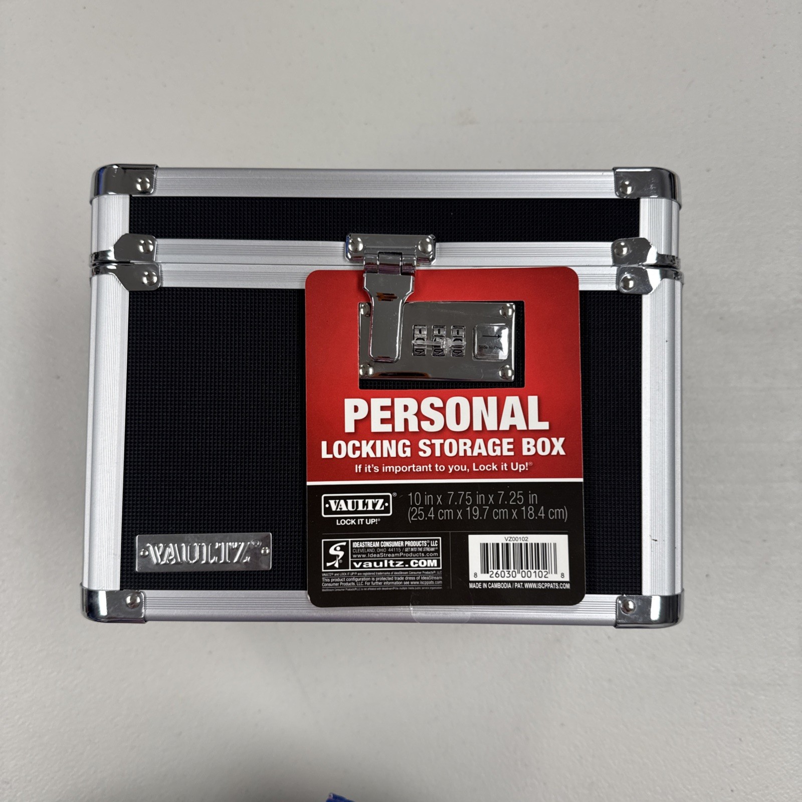 VAULTZ Personal Locking Storage Box VZ00102 Dial Combination Lock Box