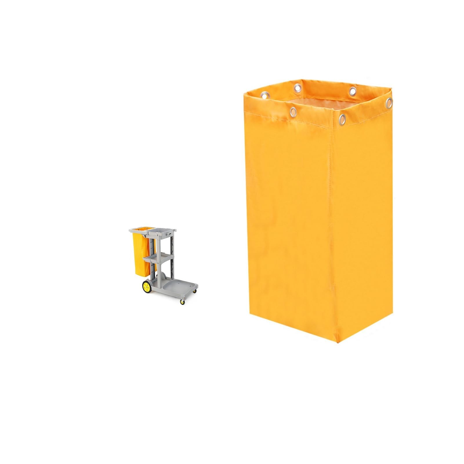 Replacement Janitorial Cart Bag-16 x 11 x 27inches, High Capacity Waterproof ...