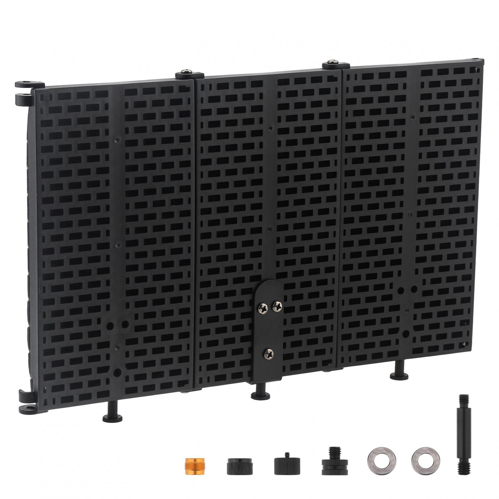 Microphone Isolation Shield Microphone Wind Screen Foldable for Recording / Live
