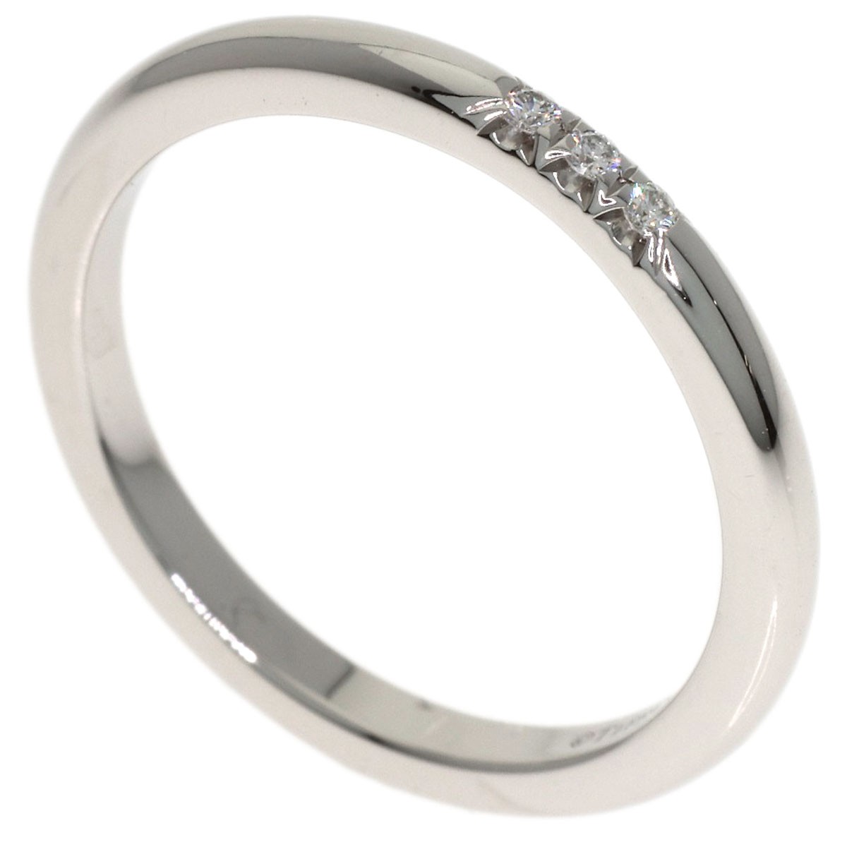 TIFFANY&Co.  Forever 3P Diamond Ring Platinum PT950  Ladies [Used]