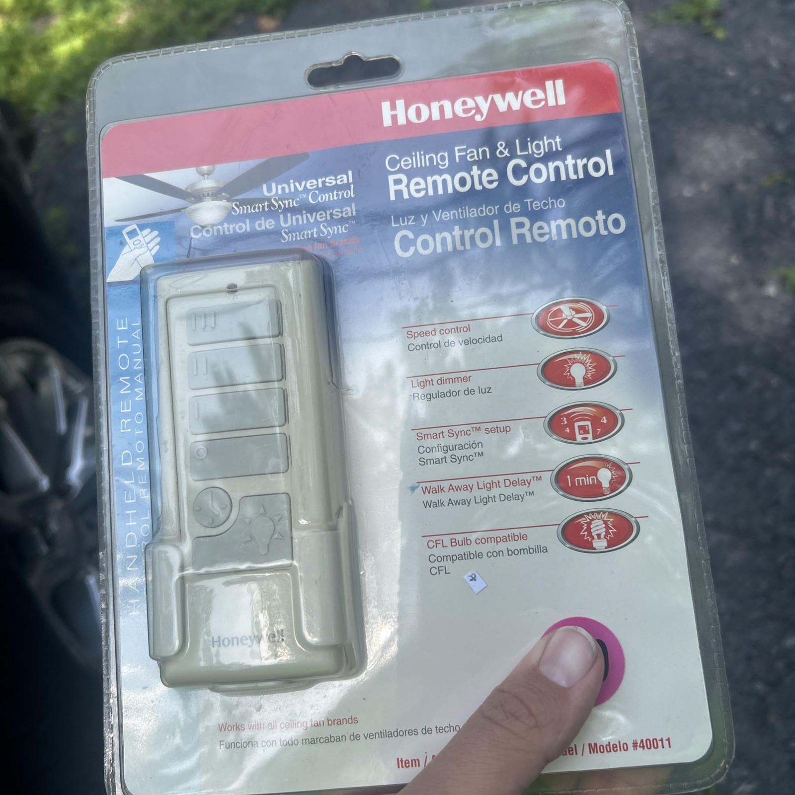 Honeywell Universal Smart Sync Ceiling Fan & Light Remote Control 40014 Lot Of 2
