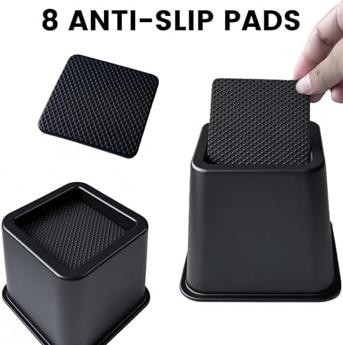 Simple＆Opulence Bedding Adjustable Bed Furniture Risers - Elevation in Height...