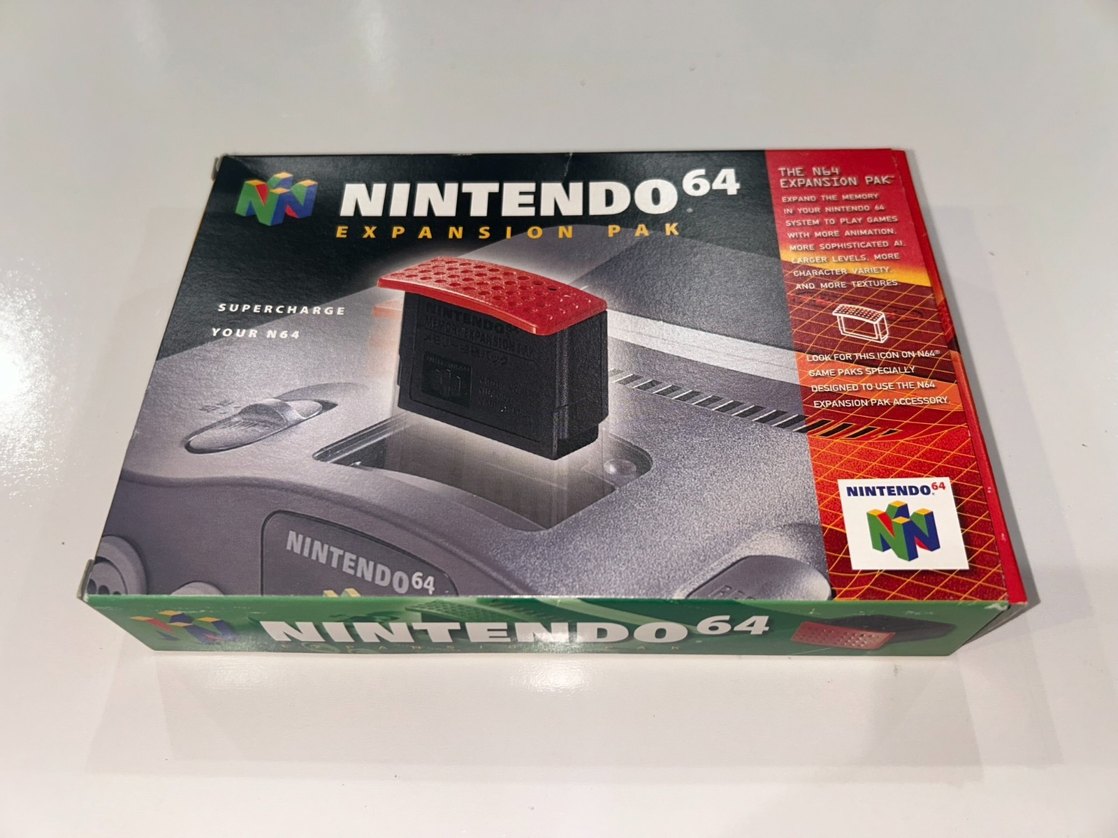 Nintendo 64 Expansion Pak N64 Complete in Box with Manual + Removal Tool N MINT